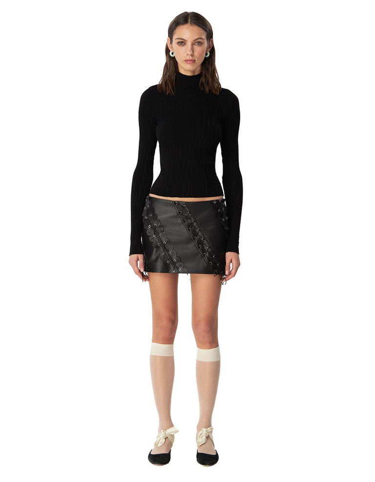 Lamia Mini Skirt Black