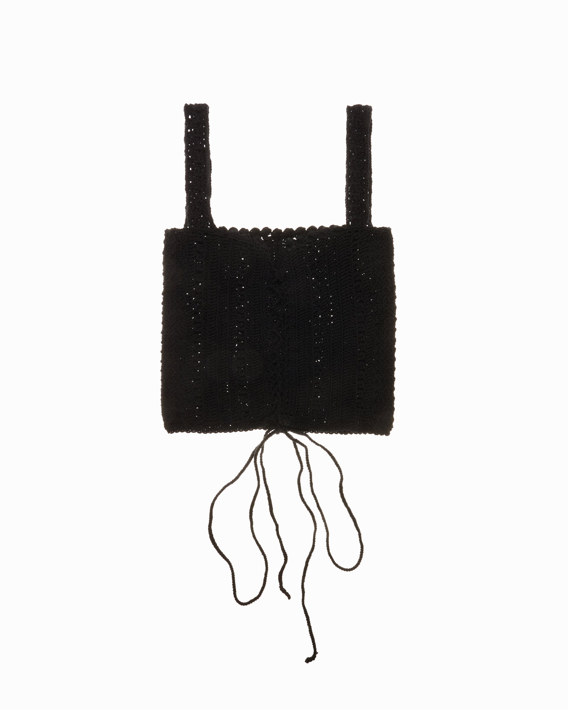 Hand Knitted Top Black