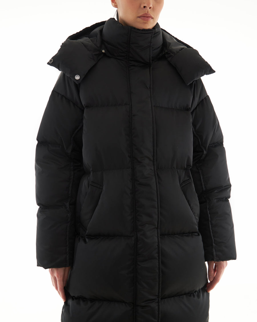 Quilted Down Jacket Black