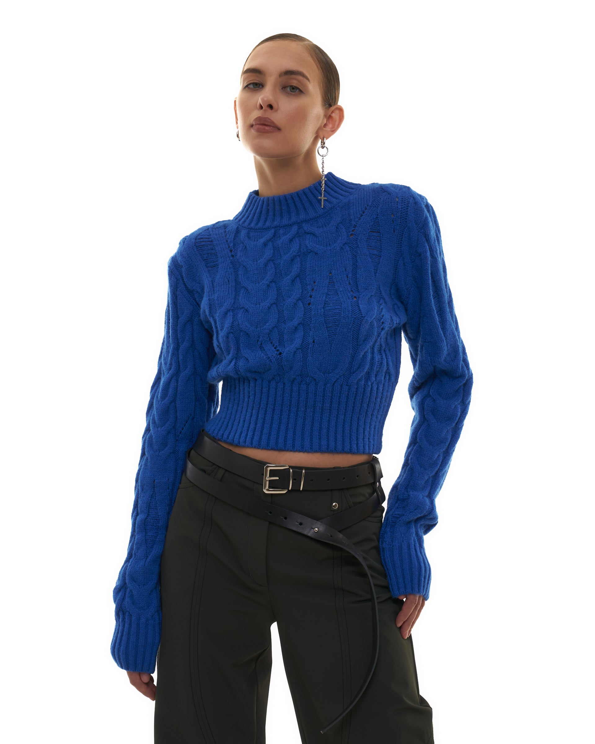 Braid Sweater Blue